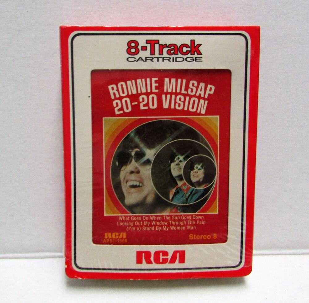 Ronnie Milsap 20-20 Vision 1976 8 Track Tape RCA APS1-1666
